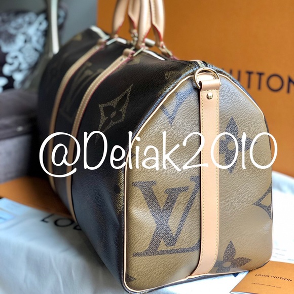 NEW Louis Vuitton Reverse Giant Keepall 50 RARE 😍 - Picture 4 of 8